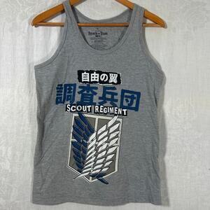 Attack on Titan Tank Top Small Gray Season 3 Scout Regiment Hot Topic